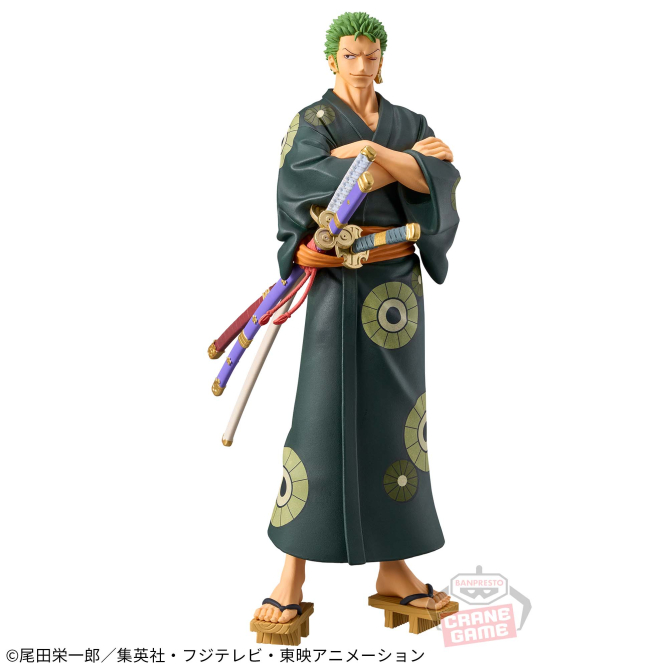 One Piece - Roronoa Zoro - DXF Figure - The Grandline Series - Wano Country - Yukata Ver. (Bandai Spirits) photo 3