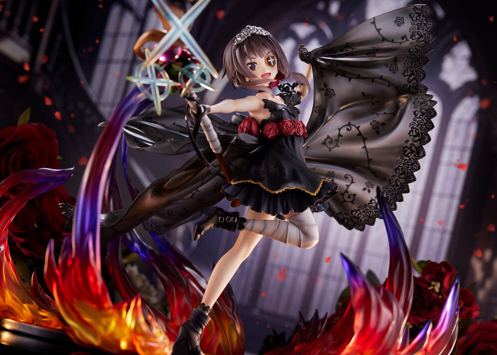 Kono Subarashii Sekai ni Shukufuku o! - Chomusuke - Megumin - F:Nex - 1/7 - Black Rose Dress ver. (FuRyu) photo 6