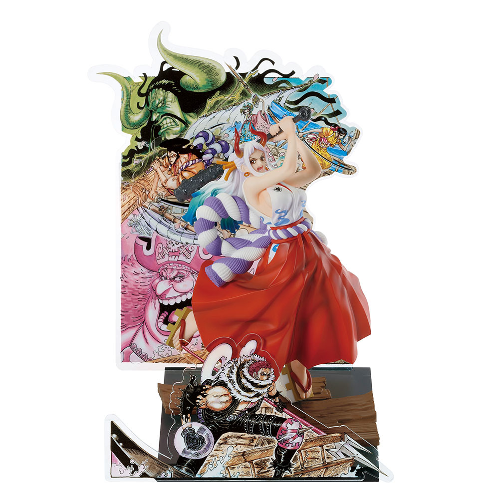 One Piece - Charlotte Katakuri - Charlotte Linlin - Kaidou - Kozuki Hiyori - Kozuki Oden - O-Kiku - Yamato - Ichiban Kuji - Ichiban Kuji One Piece WT100 Memorial Eiichiro Oda Draws 100 Great Pirates  (H Prize) (Bandai Spirits) photo 3
