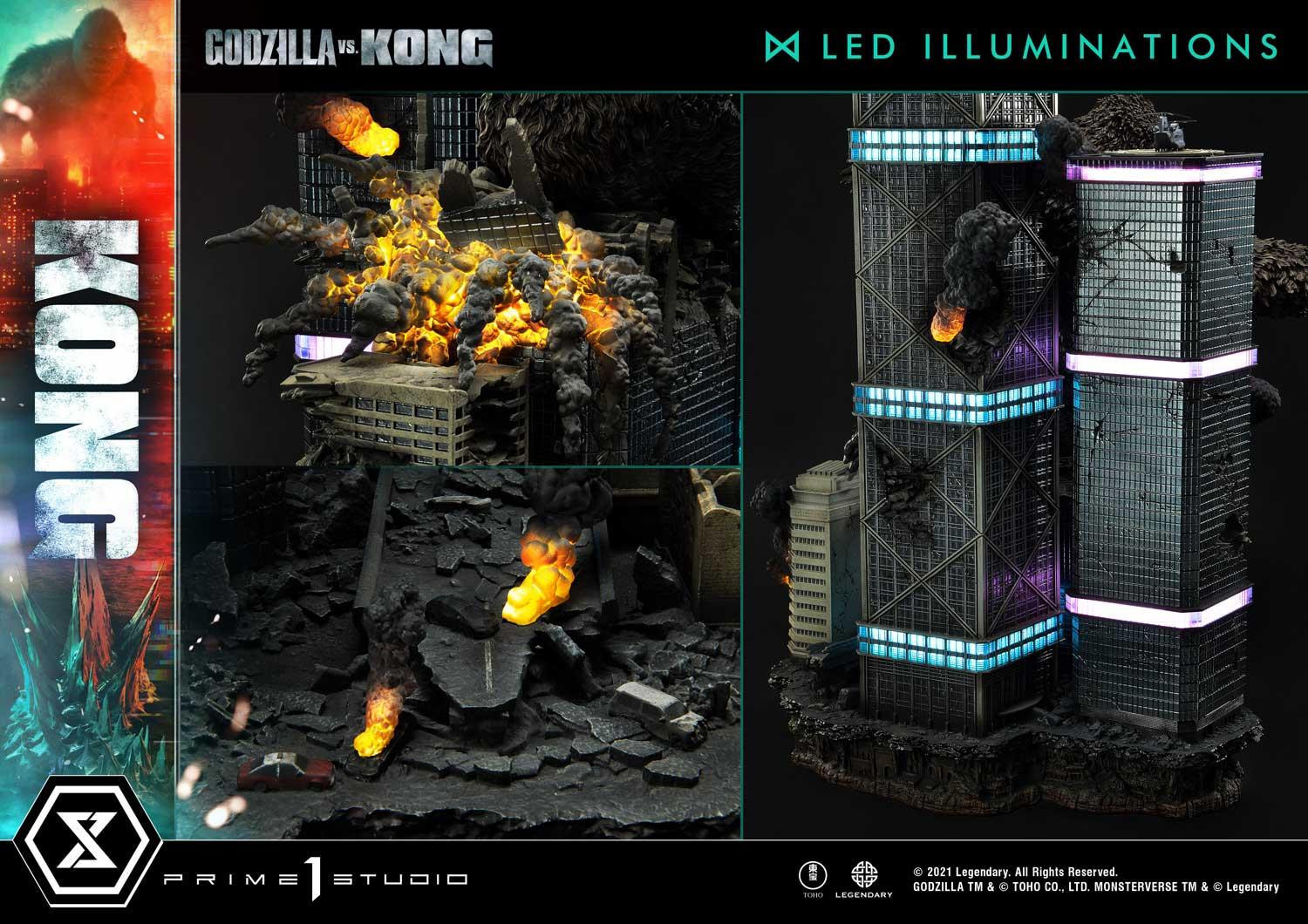 Godzilla vs. Kong - Gojira - King Kong - Diorama - Ultimate Diorama Masterline  (UDMGVK-03) - Final Battle (Prime 1 Studio) photo 73