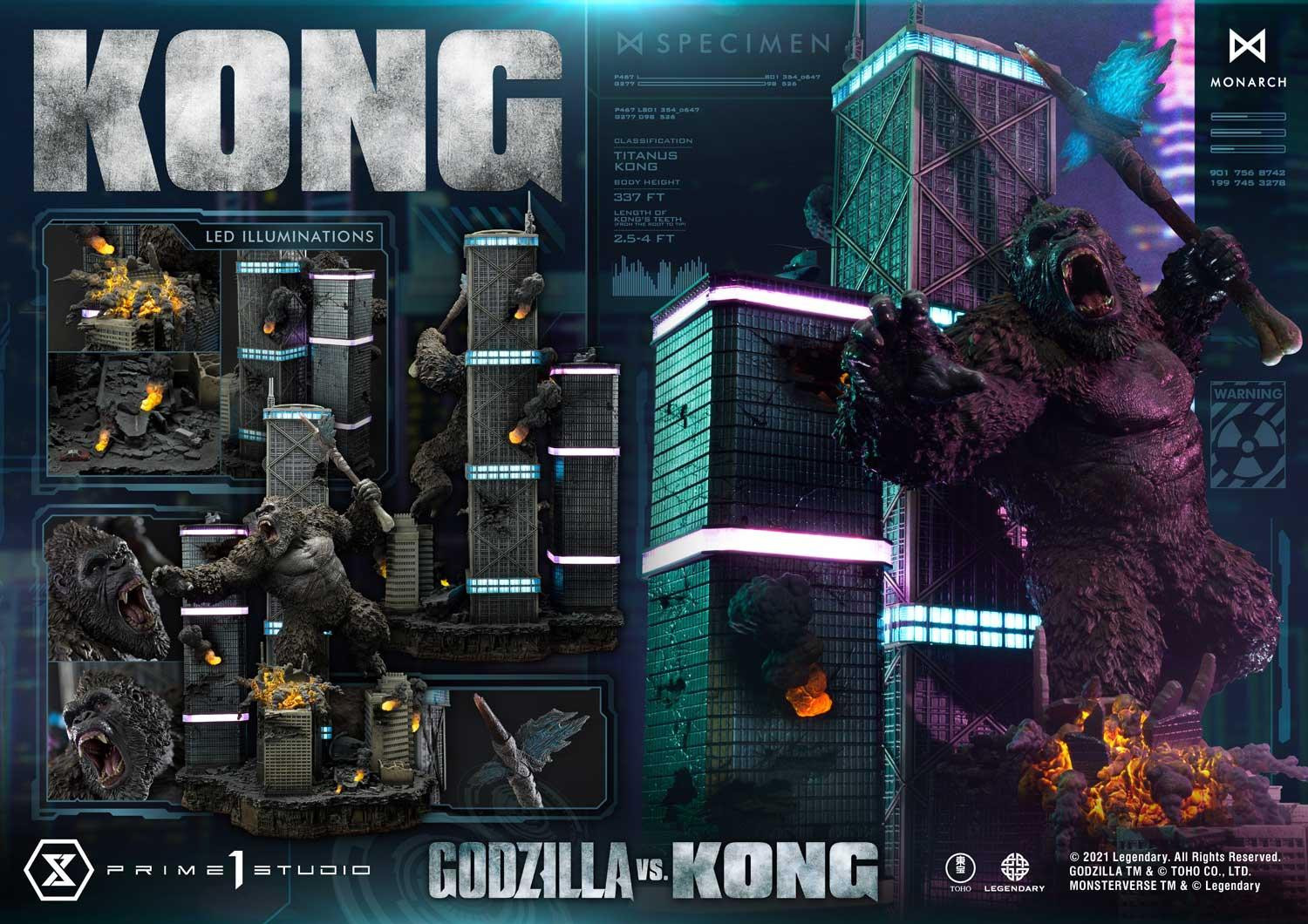 Godzilla vs. Kong - Gojira - King Kong - Diorama - Ultimate Diorama Masterline  (UDMGVK-03) - Final Battle (Prime 1 Studio) photo 74