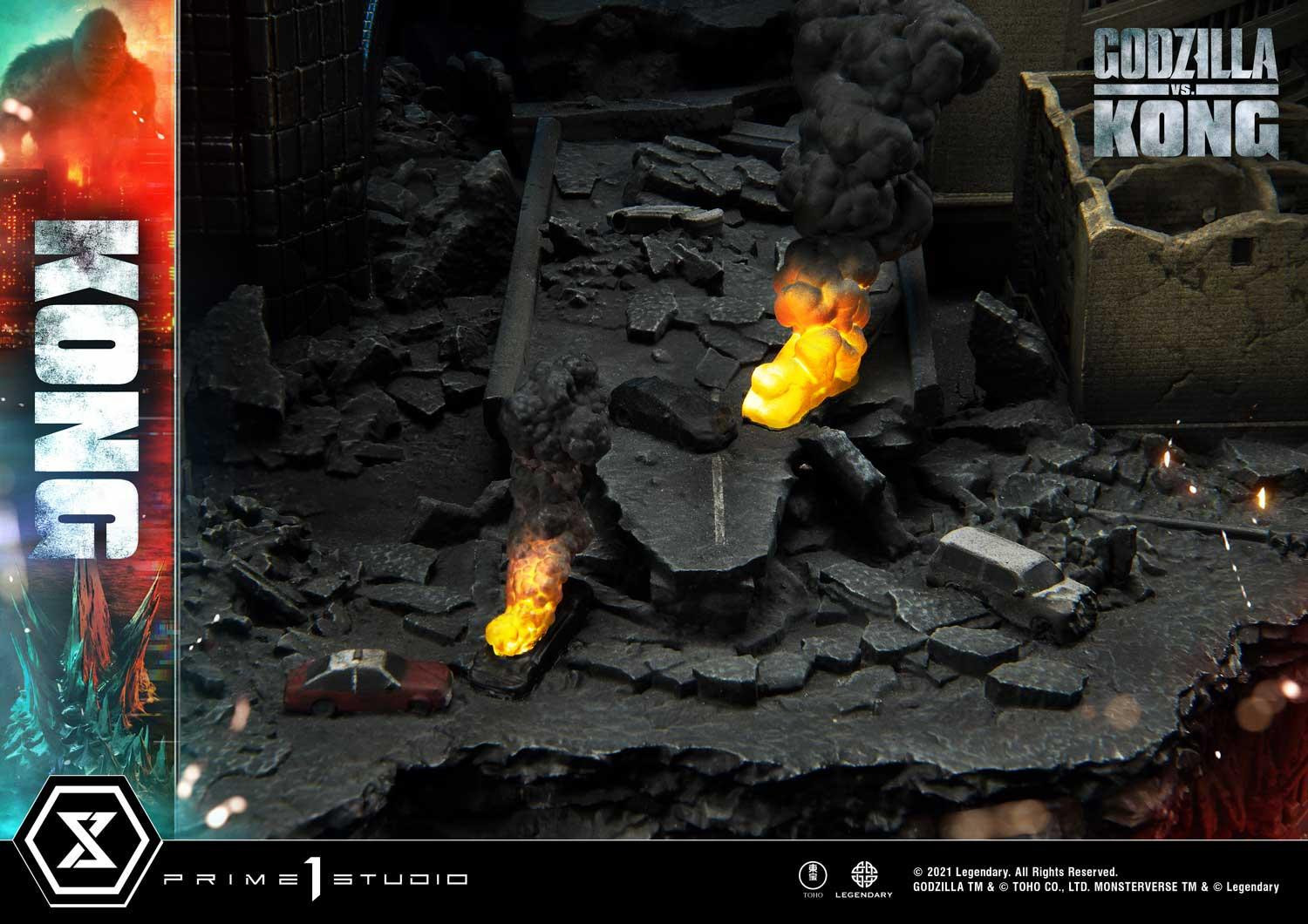 Godzilla vs. Kong - Gojira - King Kong - Diorama - Ultimate Diorama Masterline  (UDMGVK-03) - Final Battle (Prime 1 Studio) photo 76