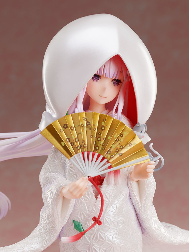 Re:Zero kara Hajimeru Isekai Seikatsu - Emilia - Puck - F:Nex - 1/7 - Shiromuku (FuRyu) photo 2