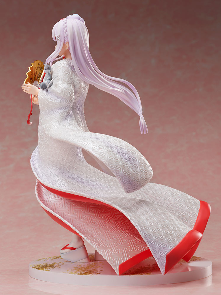 Re:Zero kara Hajimeru Isekai Seikatsu - Emilia - Puck - F:Nex - 1/7 - Shiromuku (FuRyu) photo 11