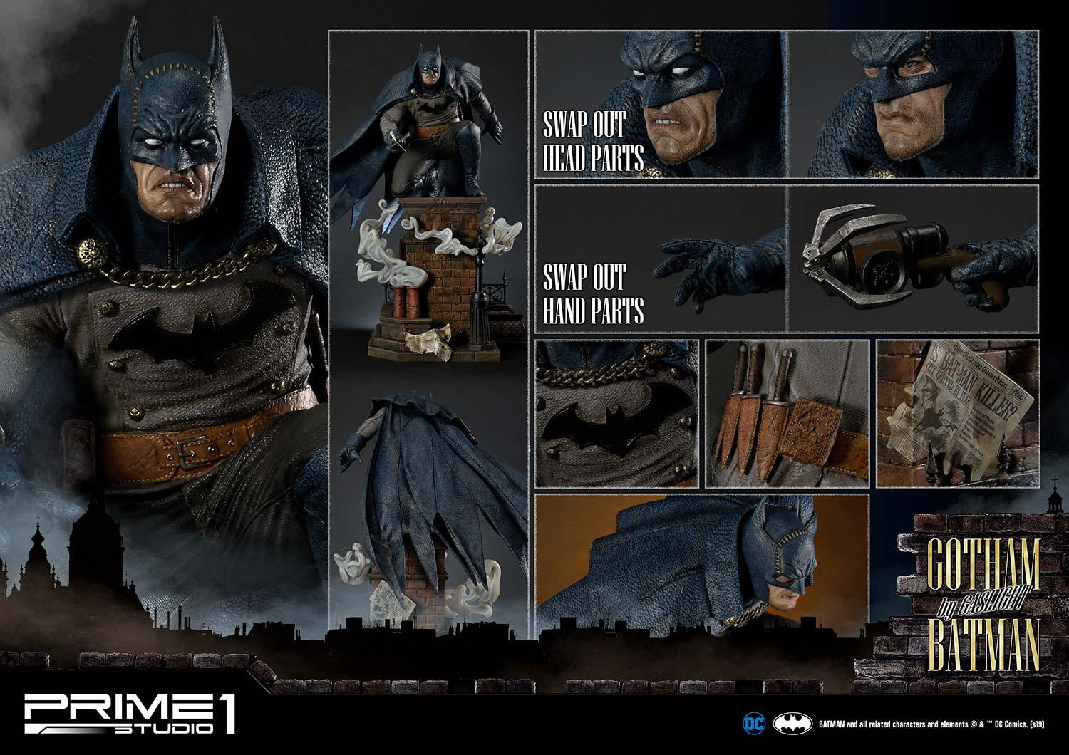 Batman: Arkham Origins - Batman - Concept Masterline  (CMDC-03EX) - 1/5 - Gotham by Gaslight, Blue Ver., EX Version (Prime 1 Studio) photo 14