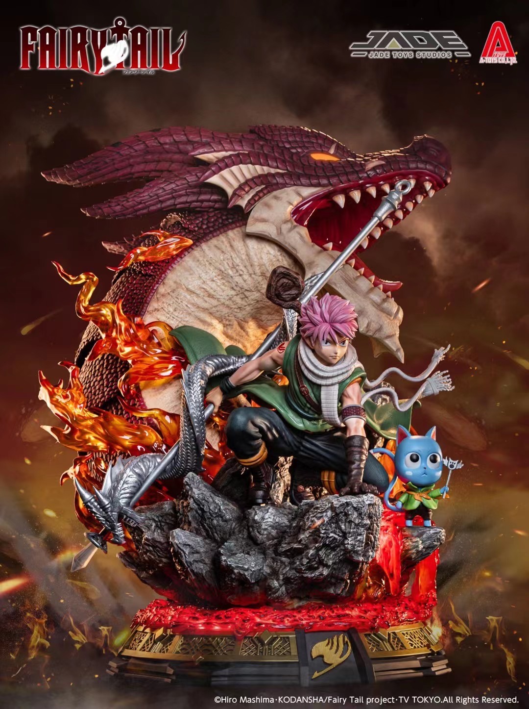 Fairy Tail - Happy - Igneel - Natsu Dragneel - 1/8 - Middle Size (A-Toys, JADE Toys Studio) photo 8