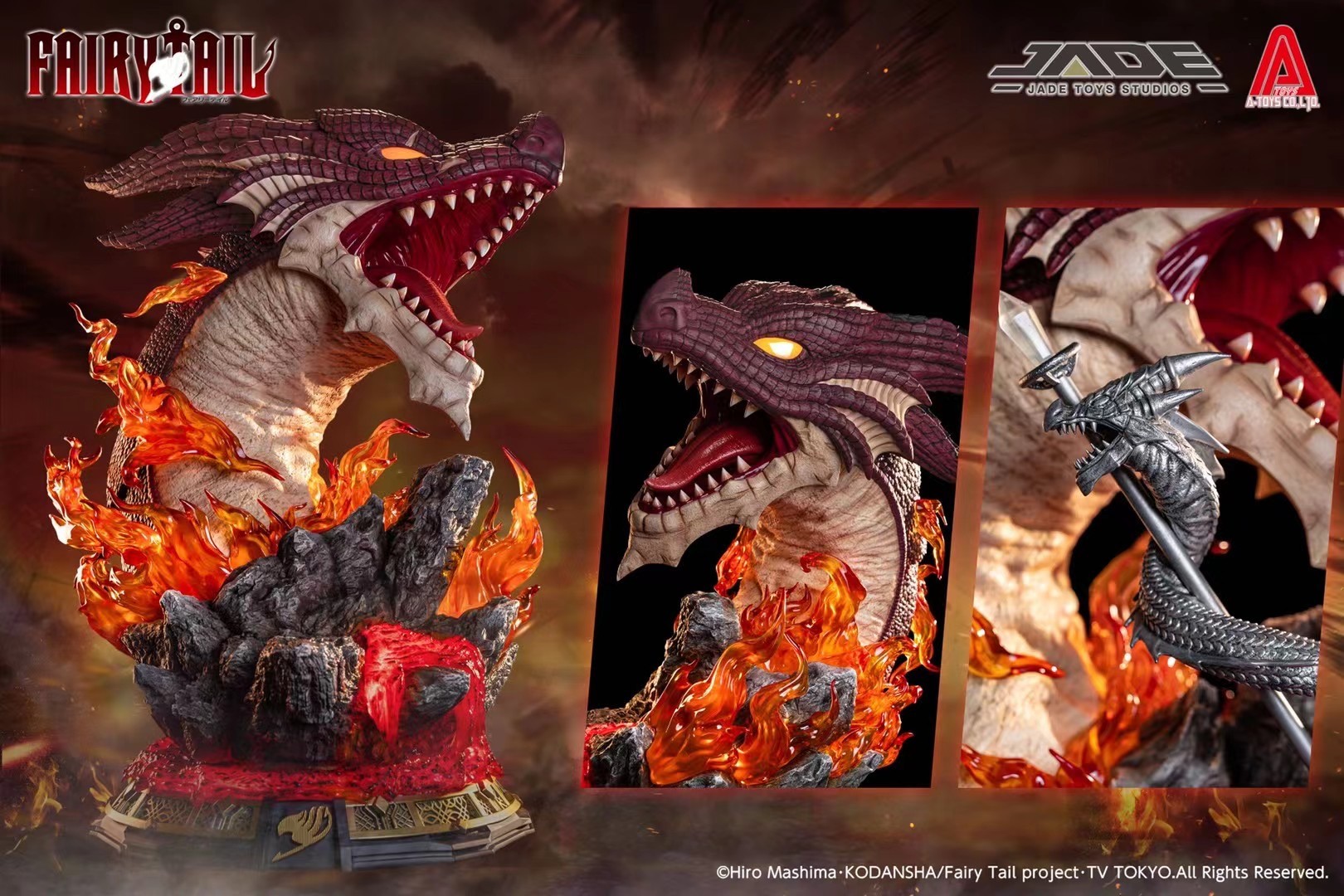 Fairy Tail - Happy - Igneel - Natsu Dragneel - 1/8 - Middle Size (A-Toys, JADE Toys Studio) photo 9