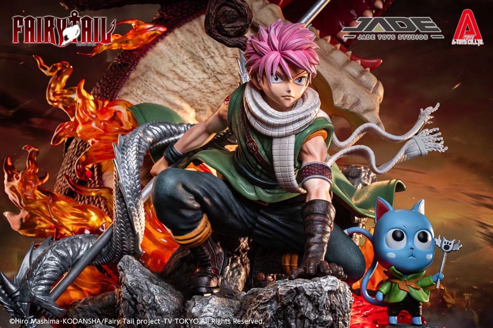 Fairy Tail - Happy - Igneel - Natsu Dragneel - 1/4 - Big Size (A-Toys, JADE Toys Studio) photo 9
