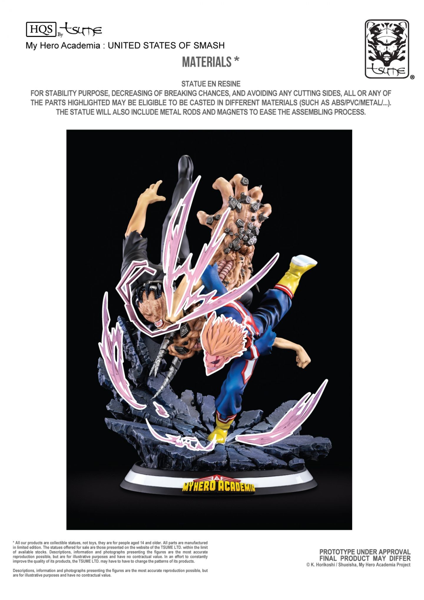 Boku no Hero Academia - All For One - All Might - HQS - United States of Smash (Tsume) photo 5